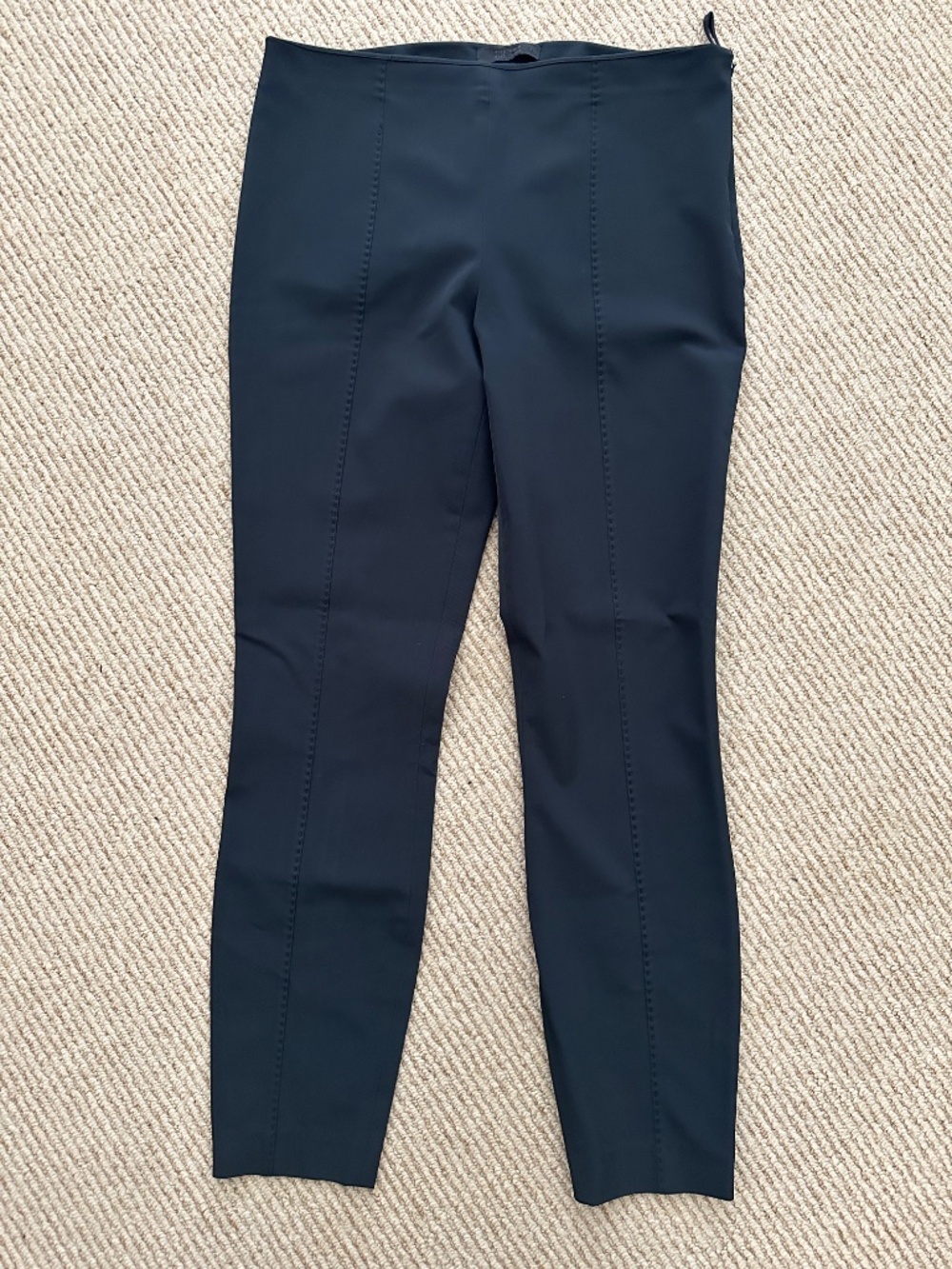 THE ROW Black Side-Zip Pants Size 4